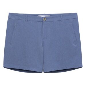 Parke & Ronen Actionwear 5" Chambray Blue Action Stretch Holler Short Size 30